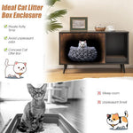  - Cat Litter Box Enclosure with Double Door Cabinet - Outdoor Style Company