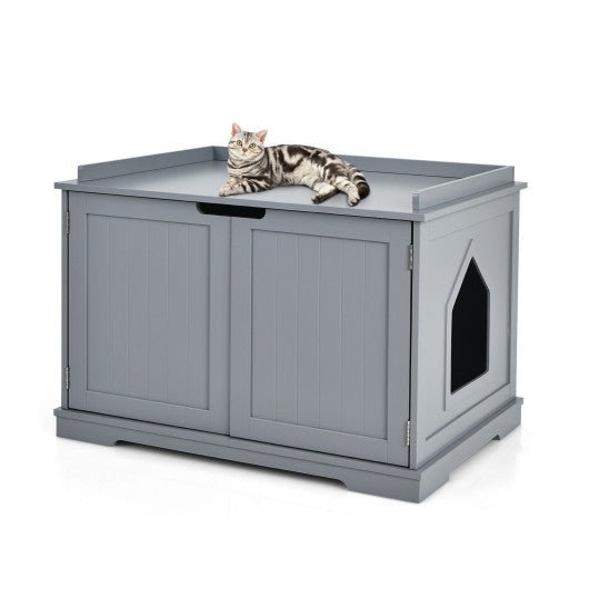  - Cat Litter Box Enclosure with Double Doors for Large Cat and Kitty - Outdoor Style Company