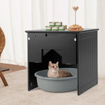  - Cat Litter Box Enclosure with Flip Magnetic Half Door - Outdoor Style Company