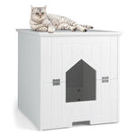  - Cat Litter Box Enclosure with Flip Magnetic Half Door - Outdoor Style Company