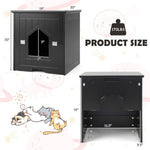  - Cat Litter Box Enclosure with Flip Magnetic Half Door - Outdoor Style Company