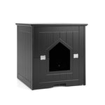  - Cat Litter Box Enclosure with Flip Magnetic Half Door - Outdoor Style Company