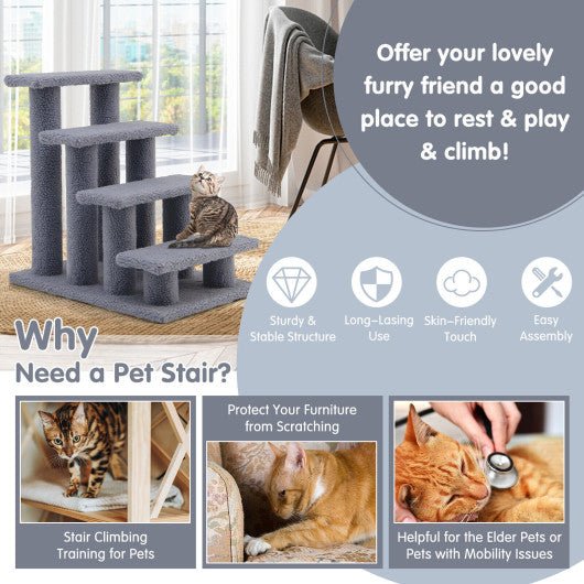  - Cat Litter Box Enclosure with Sisal Scratching Doors and Storage - Outdoor Style Company