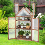  - Cold Frame Mini Wooden Greenhouse for Vegetable and Flower - Outdoor Style Company