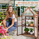  - Cold Frame Mini Wooden Greenhouse for Vegetable and Flower - Outdoor Style Company