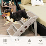  - Collapsible Plastic Pet Stairs 4 Step Ladder for Small Dog and Cats - Outdoor Style Company