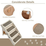  - Collapsible Plastic Pet Stairs 4 Step Ladder for Small Dog and Cats - Outdoor Style Company