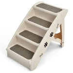  - Collapsible Plastic Pet Stairs 4 Step Ladder for Small Dog and Cats - Outdoor Style Company