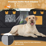  - Dog Car Seat Cover Protector for Back Seat with Mesh Windows - Outdoor Style Company