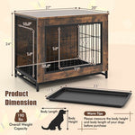  - Dog Crate Furniture with Double Lockable Doors and Removable Pull - out Tray - Outdoor Style Company