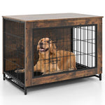  - Dog Crate Furniture with Double Lockable Doors and Removable Pull - out Tray - Outdoor Style Company