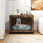  - Dog Crate Furniture with Double Lockable Doors and Removable Pull - out Tray - Outdoor Style Company