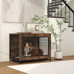  - Dog Crate Furniture with Double Lockable Doors and Removable Pull - out Tray - Outdoor Style Company