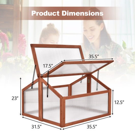  - Double Box Garden Wooden Greenhouse - Outdoor Style Company