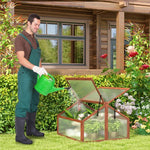  - Double Box Garden Wooden Greenhouse - Outdoor Style Company