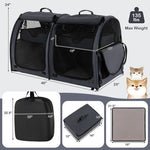  - Double Compartment Pet Carrier with 2 Removable Hammocks - Outdoor Style Company