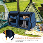  - Double Compartment Pet Carrier with 2 Removable Hammocks - Outdoor Style Company