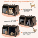  - Double Compartment Pet Carrier with 2 Removable Hammocks - Outdoor Style Company