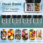  - Dual Zone 12V Car Refrigerator for Vehicles Camping Travel Truck RV Boat Outdoor and Home Use - Outdoor Style Company