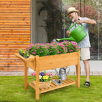  - Elevated Planter Box Kit with 8 Grids and Folding Tabletop - Outdoor Style Company