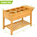  - Elevated Planter Box Kit with 8 Grids and Folding Tabletop - Outdoor Style Company