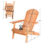  - Eucalyptus Chair Foldable Outdoor Wood Lounger Chair - Outdoor Style Company