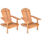  - Eucalyptus Chair Foldable Outdoor Wood Lounger Chair - Outdoor Style Company