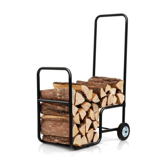  - Firewood Log Cart Carrier with Anti - Slip and Wear - Resistant Wheels - Outdoor Style Company