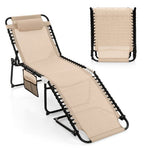  - Foldable Recline Lounge Chair with Adjustable Backrest and Footrest - Outdoor Style Company