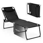  - Foldable Recline Lounge Chair with Adjustable Backrest and Footrest - Outdoor Style Company