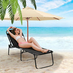  - Foldable Recline Lounge Chair with Adjustable Backrest and Footrest - Outdoor Style Company