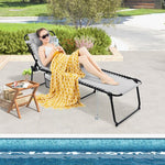  - Foldable Recline Lounge Chair with Adjustable Backrest and Footrest - Outdoor Style Company