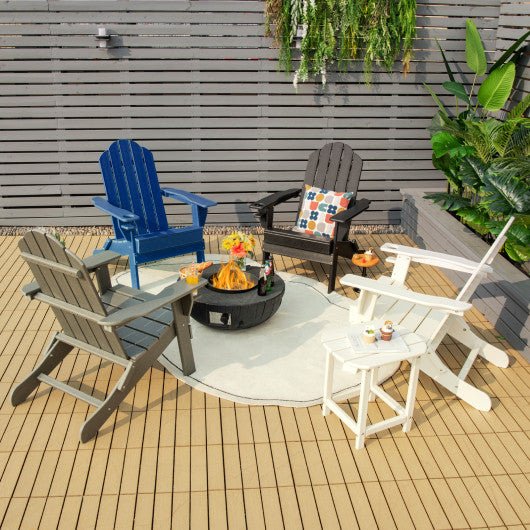  - Foldable Weather Resistant Patio Chair with Built - in Cup Holder - Outdoor Style Company