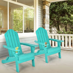  - Foldable Weather Resistant Patio Chair with Built - in Cup Holder - Outdoor Style Company