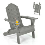  - Foldable Weather Resistant Patio Chair with Built - in Cup Holder - Outdoor Style Company