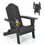  - Foldable Weather Resistant Patio Chair with Built - in Cup Holder - Outdoor Style Company