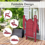  - Foldable Weather Resistant Patio Chair with Built - in Cup Holder - Outdoor Style Company