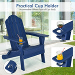  - Foldable Weather Resistant Patio Chair with Built - in Cup Holder - Outdoor Style Company