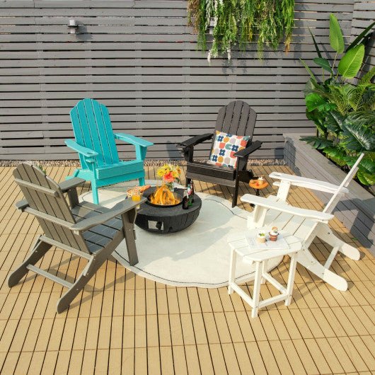 - Foldable Weather Resistant Patio Chair with Built - in Cup Holder - Outdoor Style Company