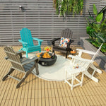  - Foldable Weather Resistant Patio Chair with Built - in Cup Holder - Outdoor Style Company