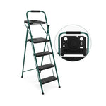  - Folding 4 - Step Ladder with Tool Tray Non - Slip Footpads and Pedals - Outdoor Style Company