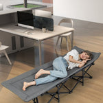  - Folding Camping Cot with Carry Bag Cushion and Headrest - Outdoor Style Company