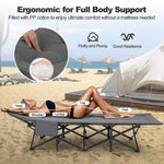  - Folding Camping Cot with Carry Bag Cushion and Headrest - Outdoor Style Company