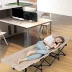  - Folding Camping Cot with Carry Bag Cushion and Headrest - Outdoor Style Company