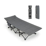  - Folding Camping Cot with Carry Bag Cushion and Headrest - Outdoor Style Company