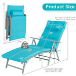  - Folding Chaise Lounge Chair Outdoor Reclining Chair for Backyard - Outdoor Style Company