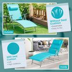  - Folding Chaise Lounge Chair Outdoor Reclining Chair for Backyard - Outdoor Style Company