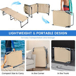  - Folding Chaise Lounge Chair with Face Hole for Beach - Outdoor Style Company