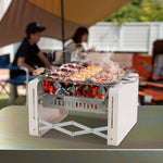  - Folding Charcoal BBQ Grill with Dishwasher - safe Grill Grids and Charcoal Box - Outdoor Style Company