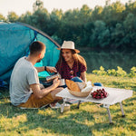  - Folding Fish Fillet Table Portable Fish Cleaning and Cutting Table with Knife Slots - Outdoor Style Company